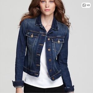 PAIGE Vermont Denim Jacket Dark Wash Size XS